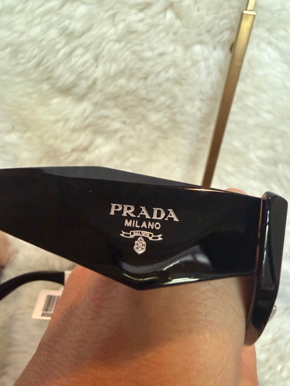 Prada Black Cat-Eye Sunglasses for Women NWT - Picture 7 of 8